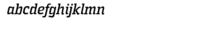 Sommet Slab Bold Italic Font LOWERCASE