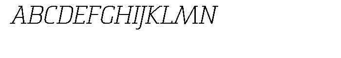 Sommet Slab Light Italic Font UPPERCASE