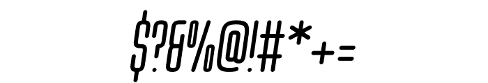 Sonico Regular Italic Font OTHER CHARS