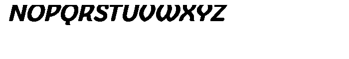 Sovba Black Oblique Font UPPERCASE