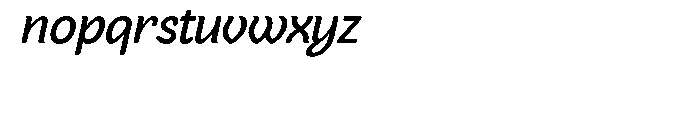 Sovba Medium Oblique Font LOWERCASE