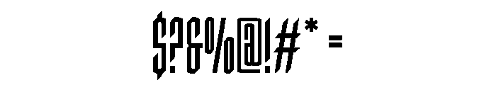 Society Half Case Angular Font OTHER CHARS