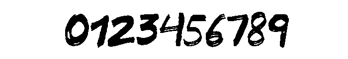 Somehand Broad And Fast Font OTHER CHARS