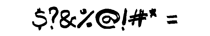 Somehand Broad Font OTHER CHARS
