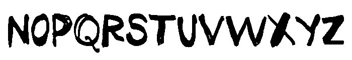 Somehand Broad Font UPPERCASE