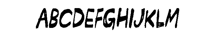 Somehand Regular And Fast Font UPPERCASE