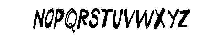 Somehand Regular And Fast Font UPPERCASE