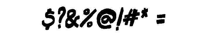 Somehand Strong And Fast Font OTHER CHARS