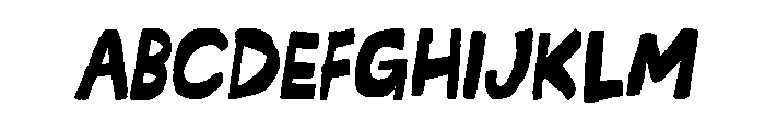 Somehand Strong And Fast Font UPPERCASE