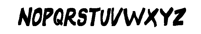 Somehand Strong And Fast Font LOWERCASE
