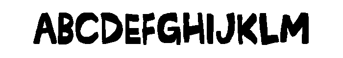 Somehand Strong Font UPPERCASE