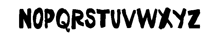 Somehand Strong Font UPPERCASE