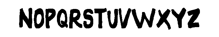 Somehand Strong Font LOWERCASE