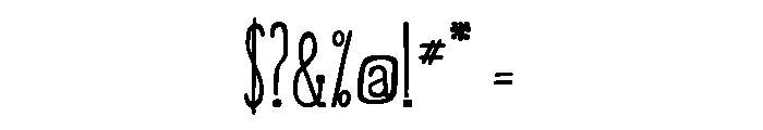 Somewhat Bold Font OTHER CHARS