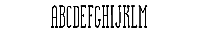 Somewhat Bold Font UPPERCASE