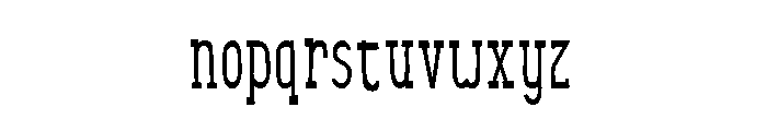 Somewhat Bold Font LOWERCASE