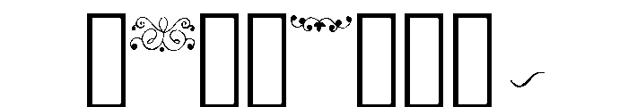 Somewhat Decorative Font OTHER CHARS