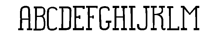 Somewhat Expanded Bold Font UPPERCASE