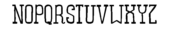 Somewhat Expanded Bold Font UPPERCASE