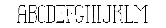Somewhat Expanded Regular Font UPPERCASE