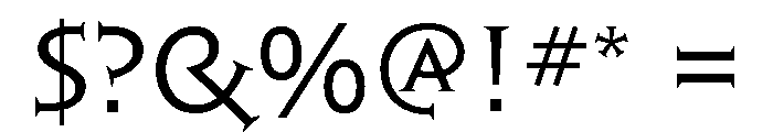 Sophia CC Regular Font OTHER CHARS