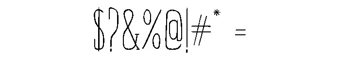 Soundtrack Regular Font OTHER CHARS