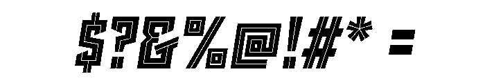 Sour Mash Inline Alt Italic Font OTHER CHARS