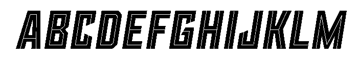 Sour Mash Inline Alt Italic Font UPPERCASE