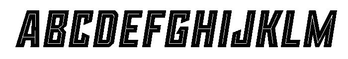 Sour Mash Inline Italic Font UPPERCASE