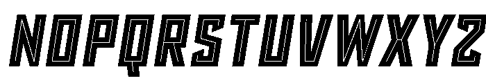 Sour Mash Inline Italic Font UPPERCASE