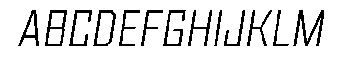 Sour Mash Light Italic Font UPPERCASE