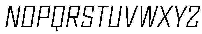Sour Mash Light Italic Font UPPERCASE