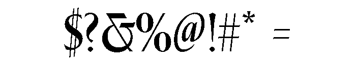 Spalla Bold Font OTHER CHARS