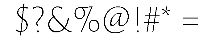Spalla Extra Light Font OTHER CHARS