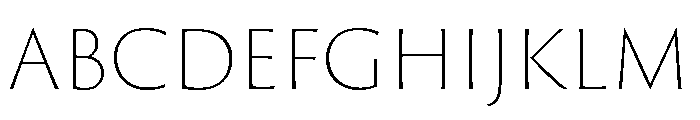 Spalla Extra Light Font UPPERCASE