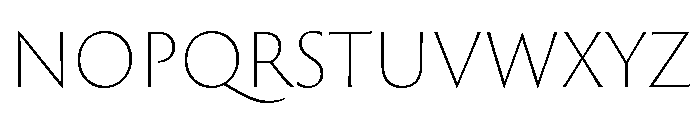 Spalla Extra Light Font UPPERCASE