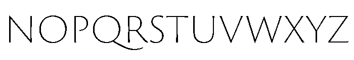 Spalla Extra Light Font LOWERCASE