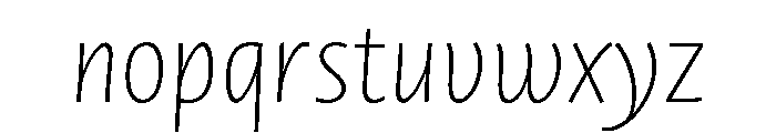 Spalla Light Italic Font LOWERCASE