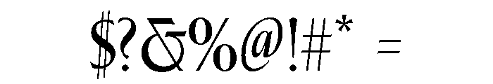 Spalla SemiBold Font OTHER CHARS