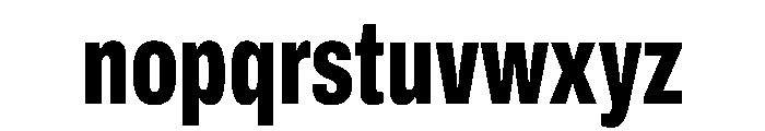 Special Gothic Extra Bold Font LOWERCASE