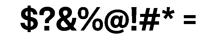 Special Gothic SemiBold Font OTHER CHARS