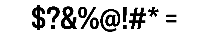 Special Gothic SemiCondensed Medium Font OTHER CHARS