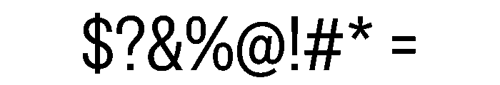 Special Gothic SemiCondensed Regular Font OTHER CHARS