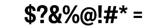 Special Gothic SemiCondensed SemiBold Font OTHER CHARS
