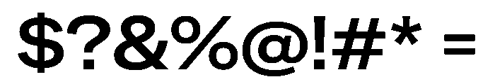 Special Gothic SemiExpanded Medium Font OTHER CHARS