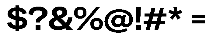 Special Gothic SemiExpanded SemiBold Font OTHER CHARS