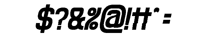 SPEED RACER Bold Italic Font OTHER CHARS