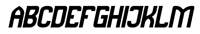 SPEED RACER Bold Italic Font UPPERCASE