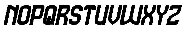 SPEED RACER Bold Italic Font UPPERCASE
