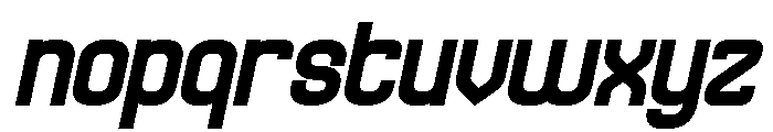 SPEED RACER Bold Italic Font LOWERCASE
